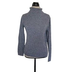 Sag harbor Womens Sweater Size Medium Mock Neckline Ribbed Gorpcore Knit Stretch